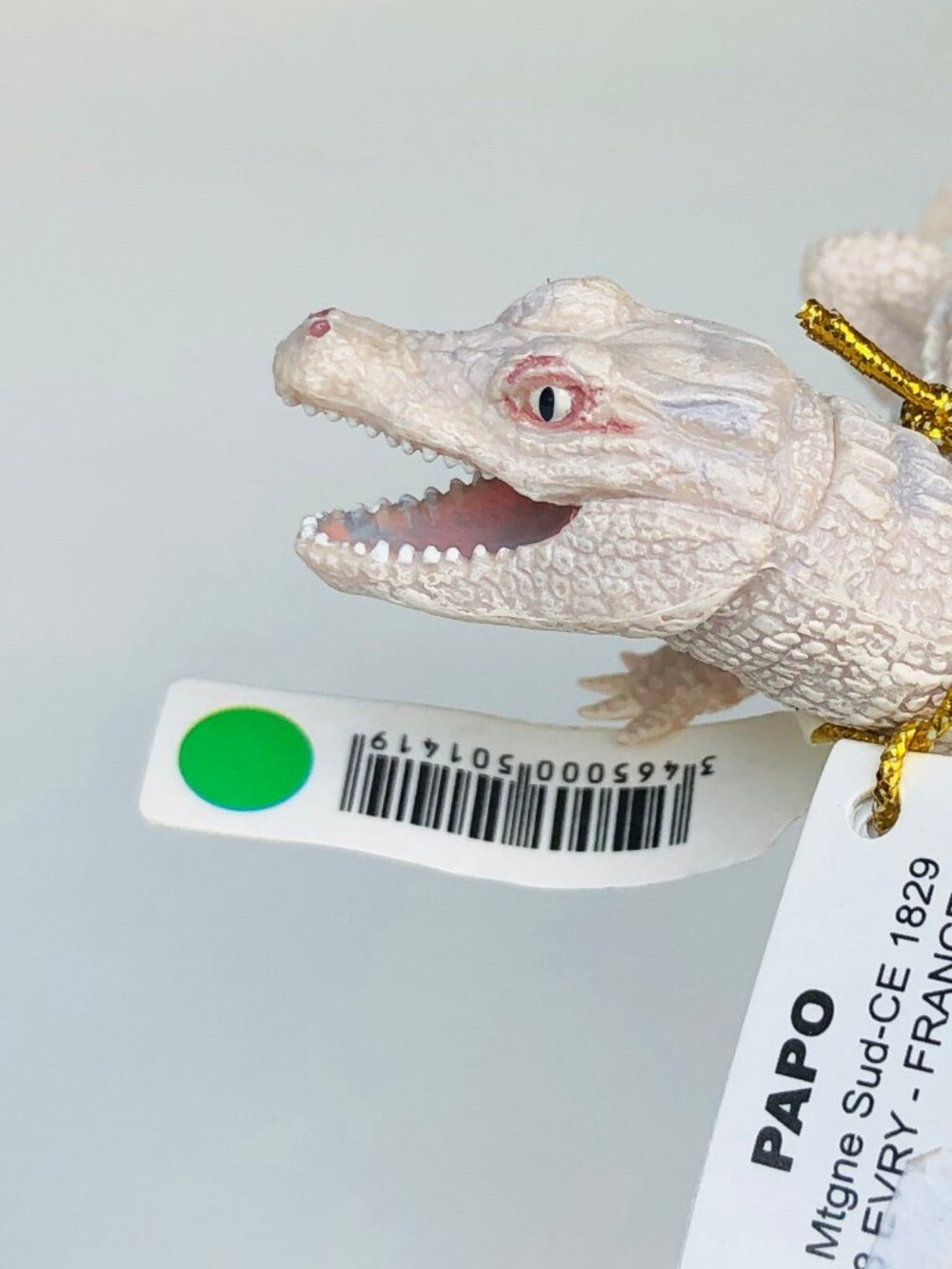 Papo White Baby Crocodile Animal Figurine New w/Tag Add-On Item Age 3+ - Picture 9 of 11